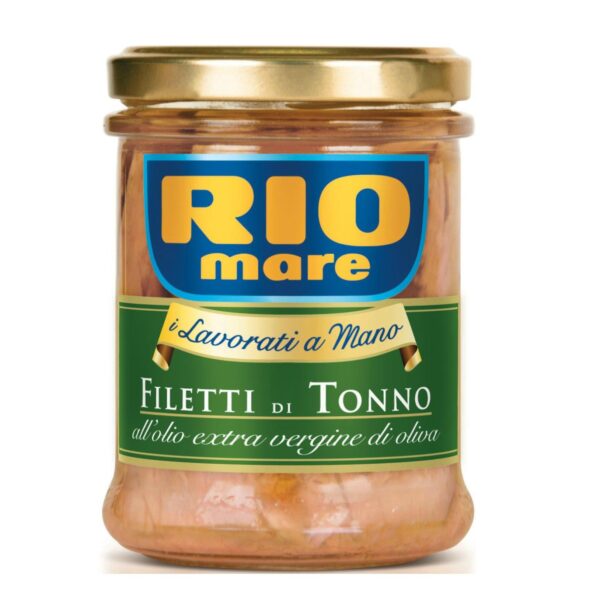 TONNO FILETTI IN OLIO EXTRAVERGINE DI OLIVA RIO MARE GR.