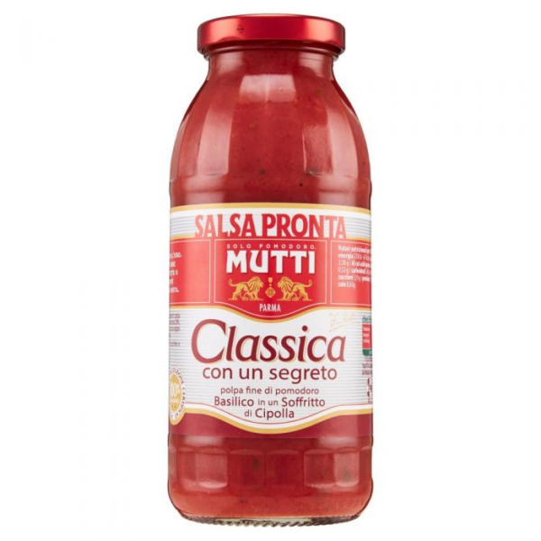 SALSA PRONTA CLASSICA BASILICO E CIPOLLA MUTTI GR. 300