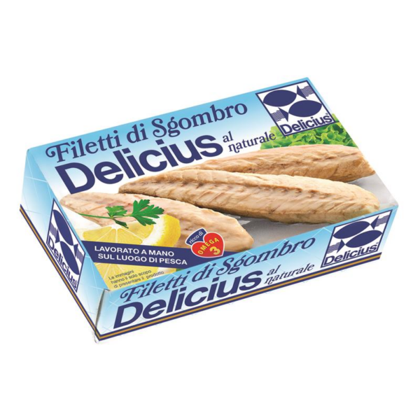 FILETTI DI SGOMBRO AL NATURALE DELICIUS GR. 125