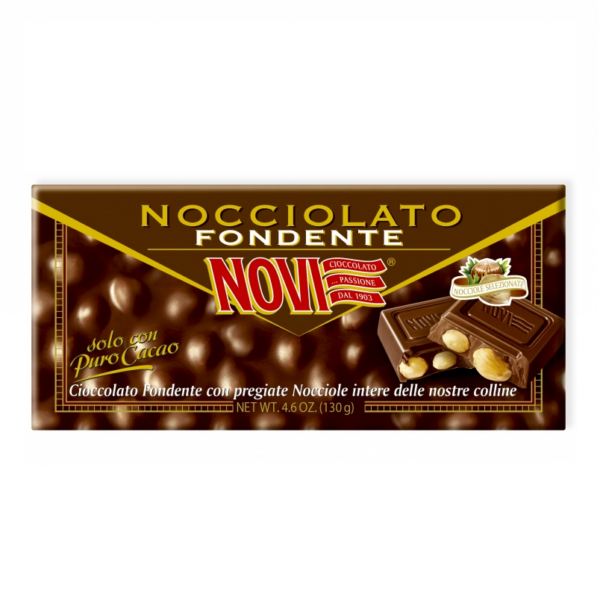 CIOCCOLATO NOCCIOLATO FONDENTE NOVI GR. 130