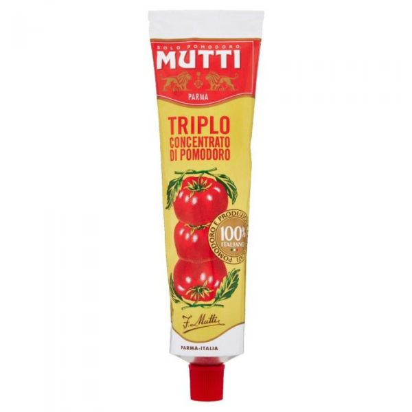 TRIPLO CONCENTRATO SALSA POMODORO MUTTI TUBO GR. 185