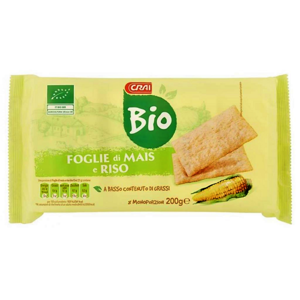 FOGLIE DI MAIS & RISO BIO CRAI GR. 200