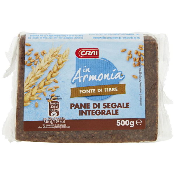 PANE DI SEGALE INTEGRALE CRAI GR. 500