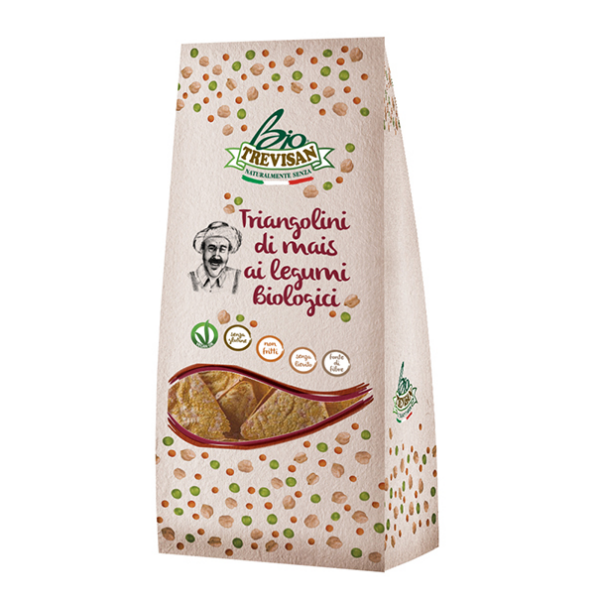 TRIANGOLINI DI MAIS & LEGUMI BIO TREVISAN GR. 80