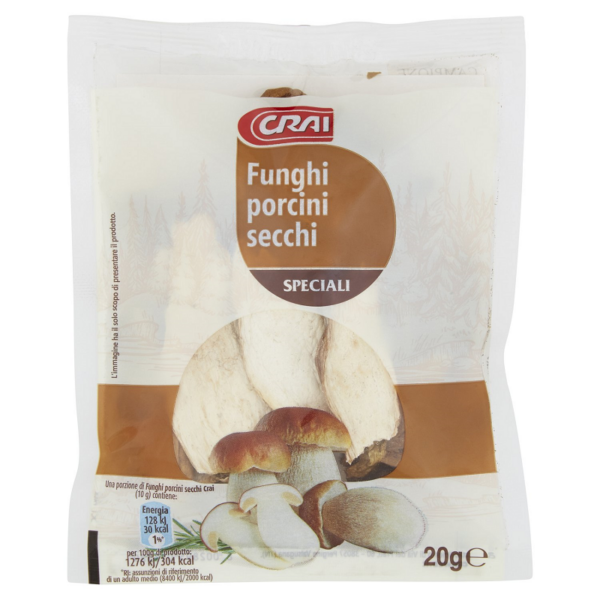FUNGHI PORCINI SPECIALI SECCHI CRAI GR. 20