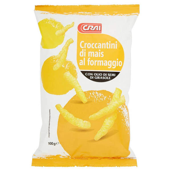 CROCCANTINI DI MAIS AL FORMAGGIO CRAI GR. 100