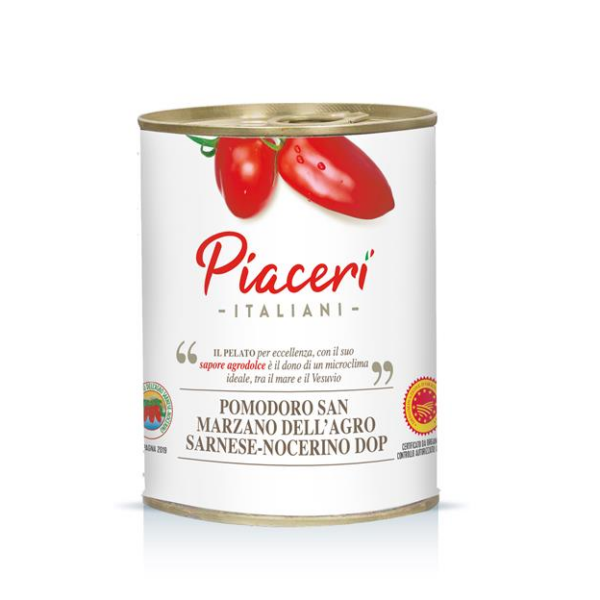 POMODORI PELATI SAN MARZANO DOP PIACERI ITALIANI GR. 400
