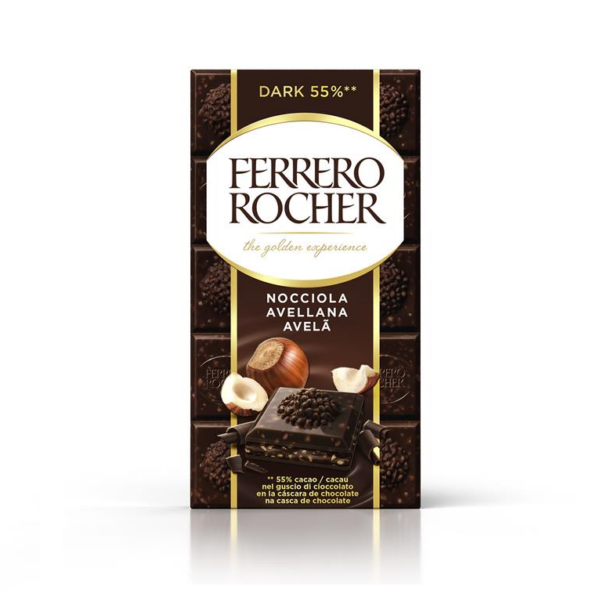 CIOCCOLATO FONDENTE 55% ROCHER FERRERO GR. 90