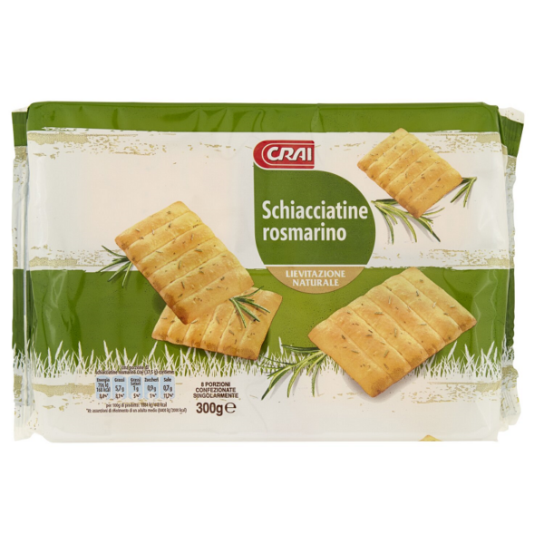 SCHIACCIATINE AL ROSMARINO CRAI GR. 225