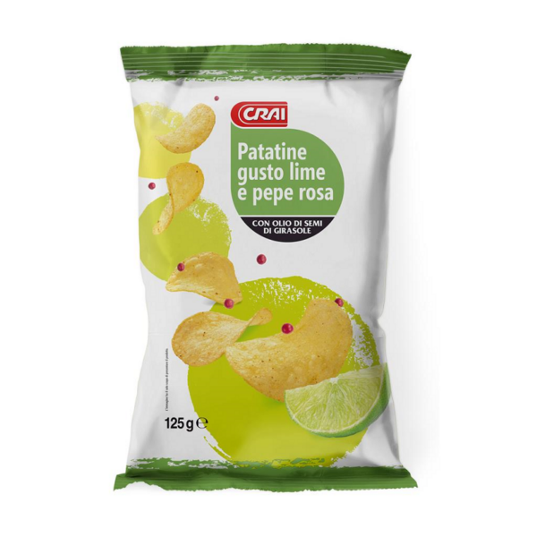PATATINE GUSTO LIME & PEPE ROSA CRAI GR. 125