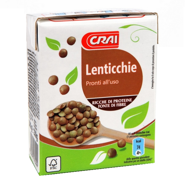 LENTICCHIE LESSATE CRAI BRIK 2 x GR. 380