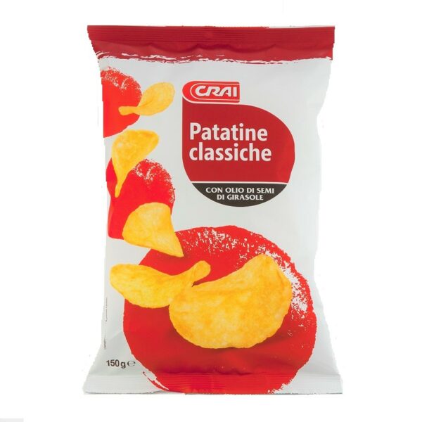PATATINE CLASSICHE CRAI  SACCHETTO GR. 150