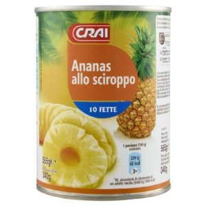 Crai Ananas a Fette allo Sciroppo 10 Fette 565g