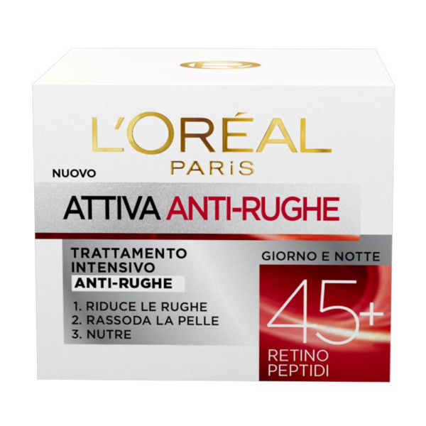 CREMA ATTIVA ANTIRUGHE 45+ L´OREAL ML. 50