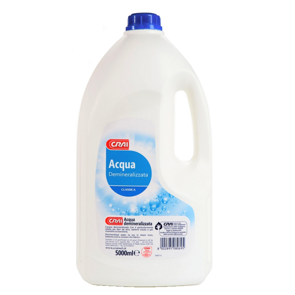 ACQUA DISTILLATA DEMINERALIZZATA CRAI LT. 5