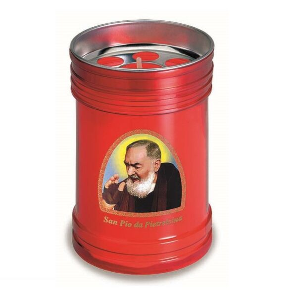 LUMINO SAN FRANCESCO/PADRE PIO ROSSO