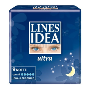 ASSORBENTI LINES IDEA ULTRA NOTTE CON ALI X 9