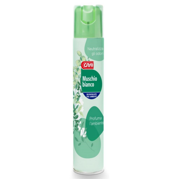 DEODORANTE PER AMBIENTI AL MUSCHIO BIANCO CRAI ML. 300