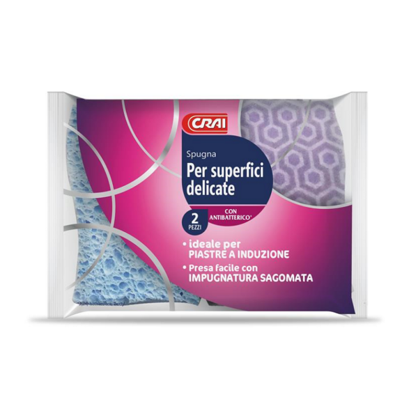 SPUGNA SUPERFICI DELICATE CRAI X 2 PEZZI