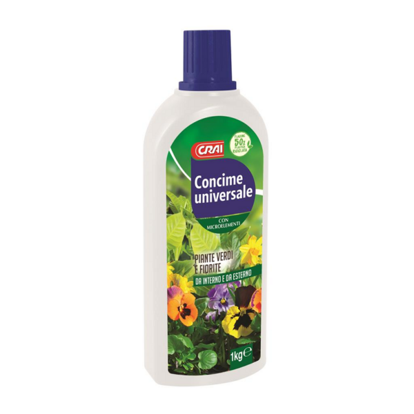 CONCIME LIQUIDO UNIVERSALE PIANTE VERDI E FIORITE CRAI LT. 1