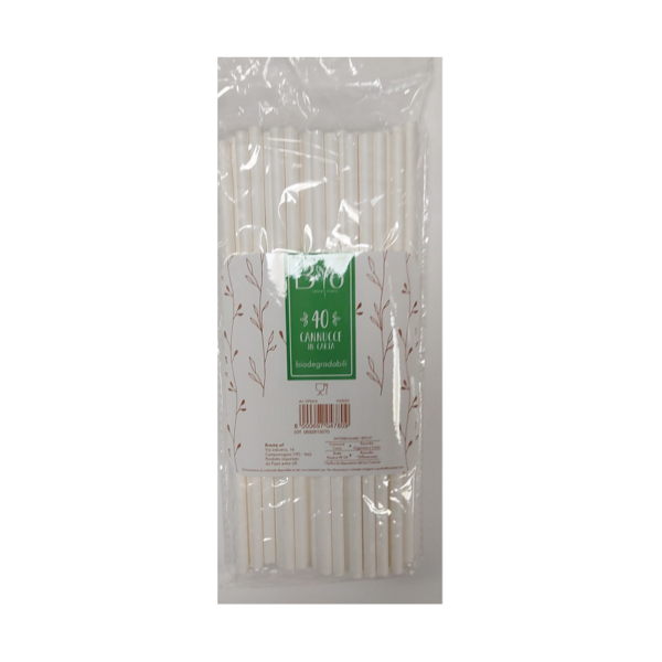CANNUCCE DI CARTA BIODEGRADABILI BYO X 40 PZ