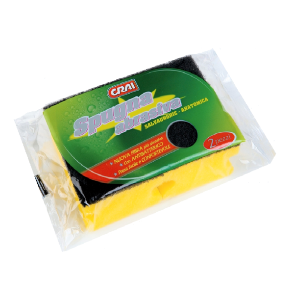 SPUGNA ABRASIVA SALVADITA CRAI X 2 PEZZI