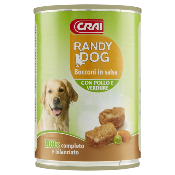 BOCCONI DI POLLO E VERDURE RANDY DOG GR. 405