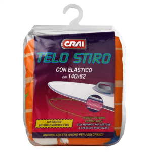TELO ASSE DA STIRO CRAI CON ELASTICO CM. 140 X 52
