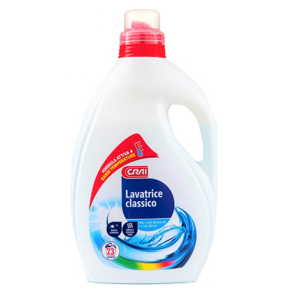 DETERSIVO LAVATRICE LIQUIDO CLASSICO CRAI 23 MISURINI