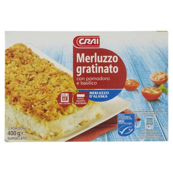 CRAI MERLUZZO GRATINATO 400GR