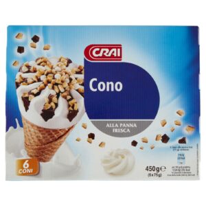 GEL CRAI CONO PANNA 6PZ