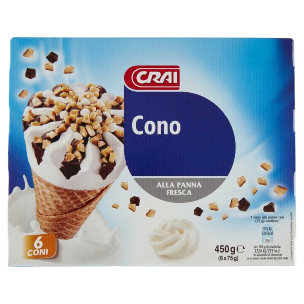 GEL CRAI CONO PANNA 6PZ