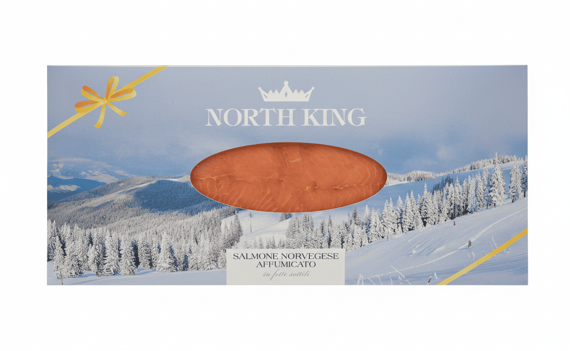 SALMONE NORVEGESE AFFUMICATO G300.NORTH KING