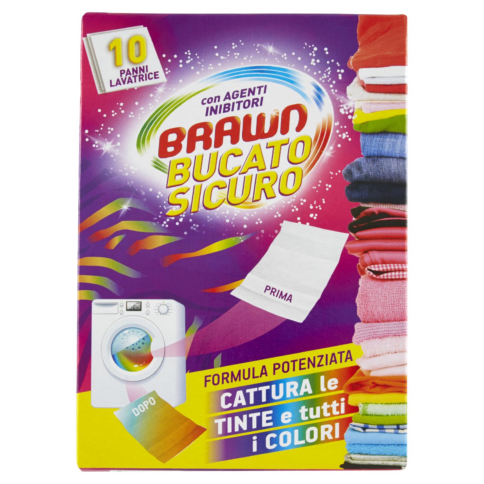 BRAWN BUCATO SICURO FOGLI CATTURA COLORE 10 PEZZI