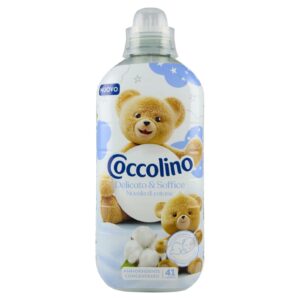 COCCOLINO AMMORBIDENTE CONCENTRATO DELICATO E SOFFICE, AMMORBIDENTE LAVATRICE IPOALLERGENICO E DERMATOLOGICAMENTE TESTATO, FORMATO FINO A 42 LAVAGGI, 980 ML