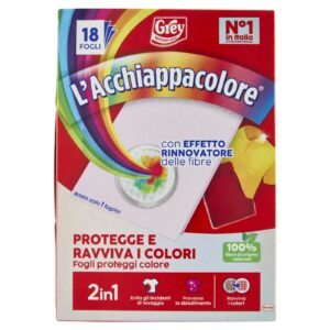 GREY L'ACCHIAPPACOLORE PROTEGGE E RAVVIVA I COLORI 18 FOGLI