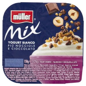 Müller Mix Bianco + Nocciole e Cioccolato 150g