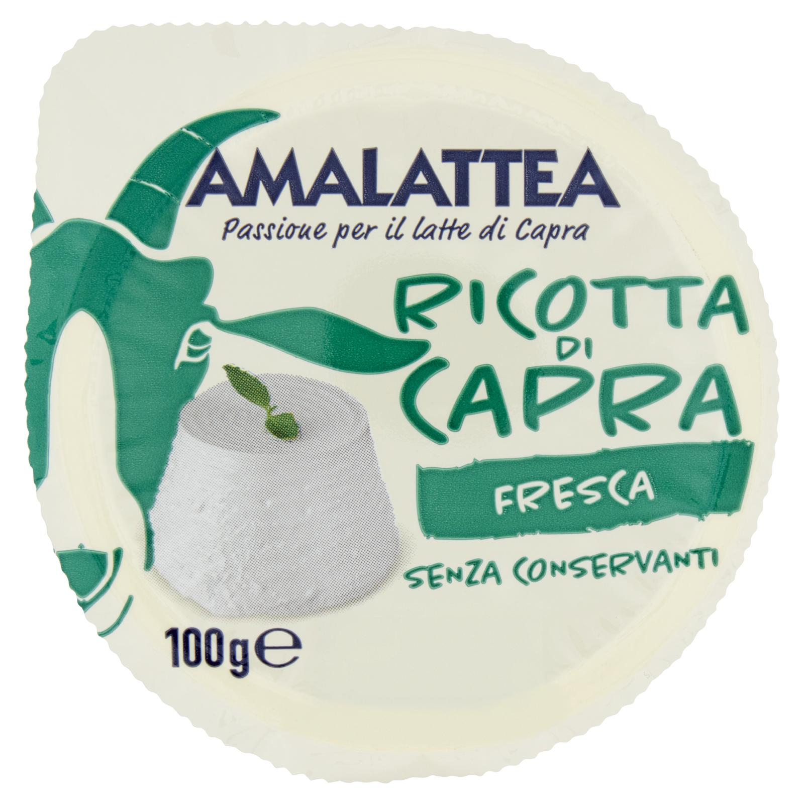 Amalattea Ricottina di Capra Formaggio Fresco 100g