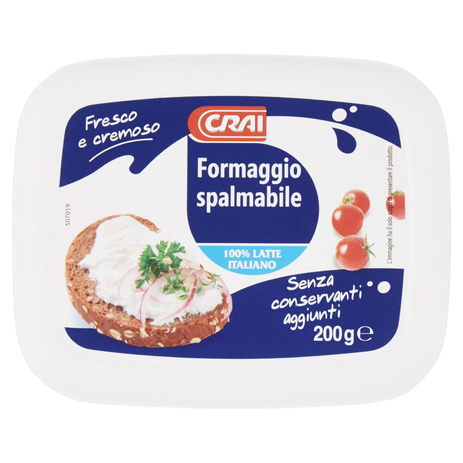 Crai Formaggio Fresco Spalmabile 100% Latte Italiano 200g