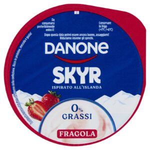 Danone Skyr Yogurt Ispirato all'Islanda 0% Grassi Fragola 150g