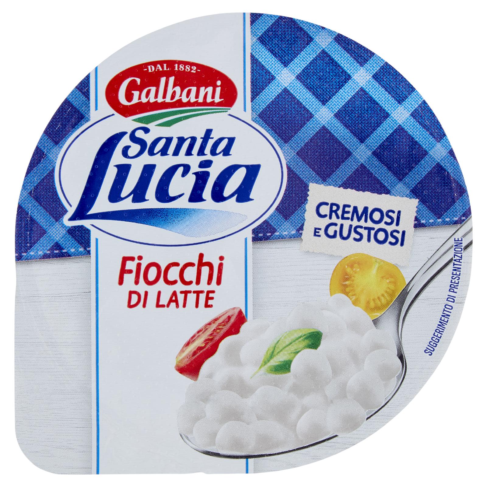Galbani Santa Lucia Fiocchi di Latte Formaggio Fresco 180g