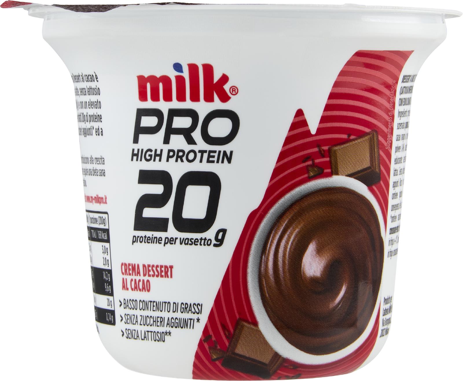 Milk Pro High Protein Crema Dessert Cacao 200g