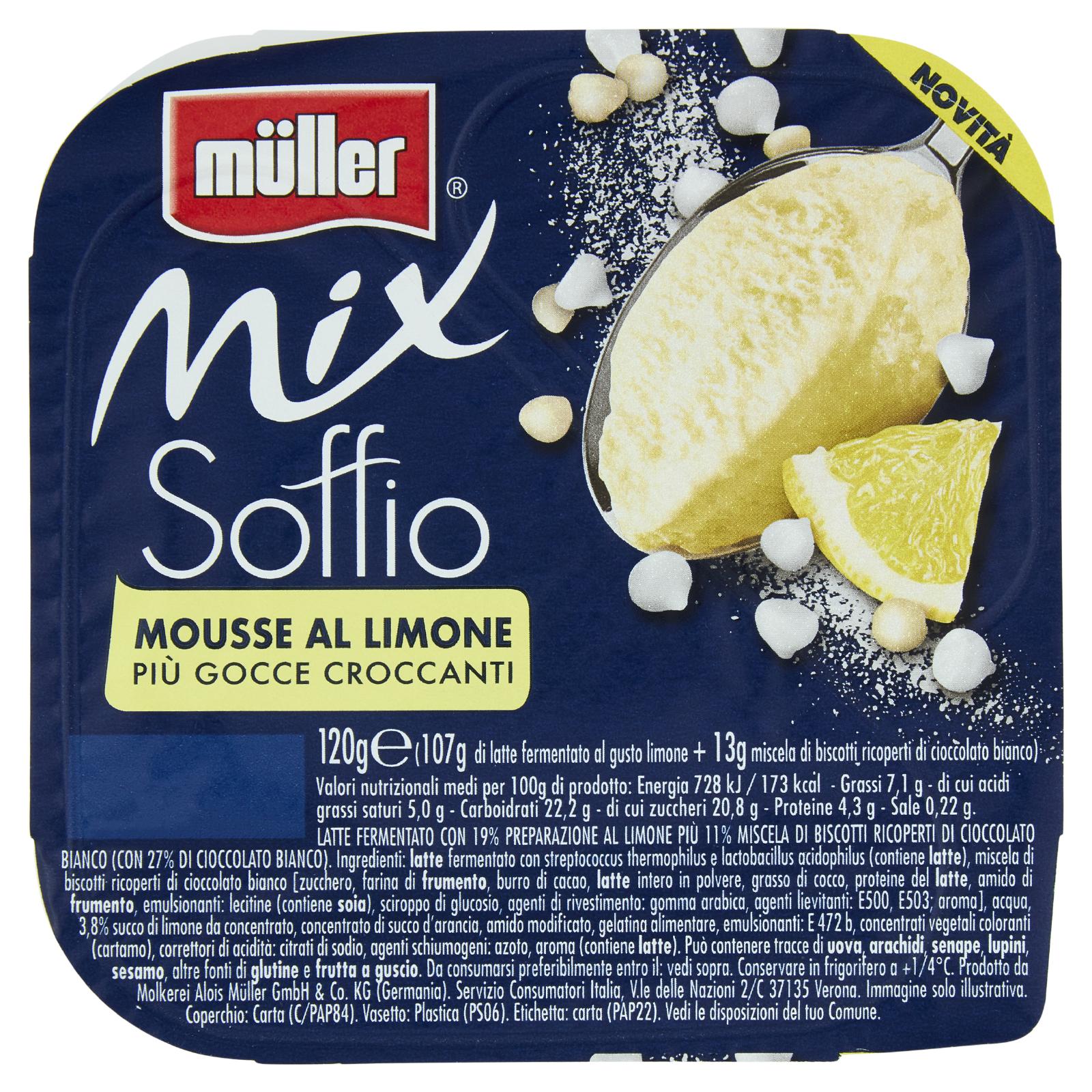 Müller Mix Soffio Limone 120g