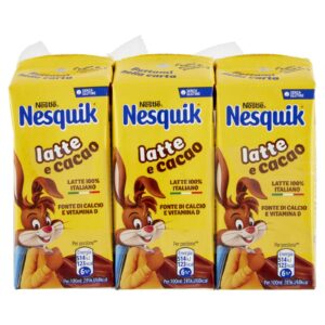 Nesquik Pronto da Bere Latte e Cacao 3×180ml