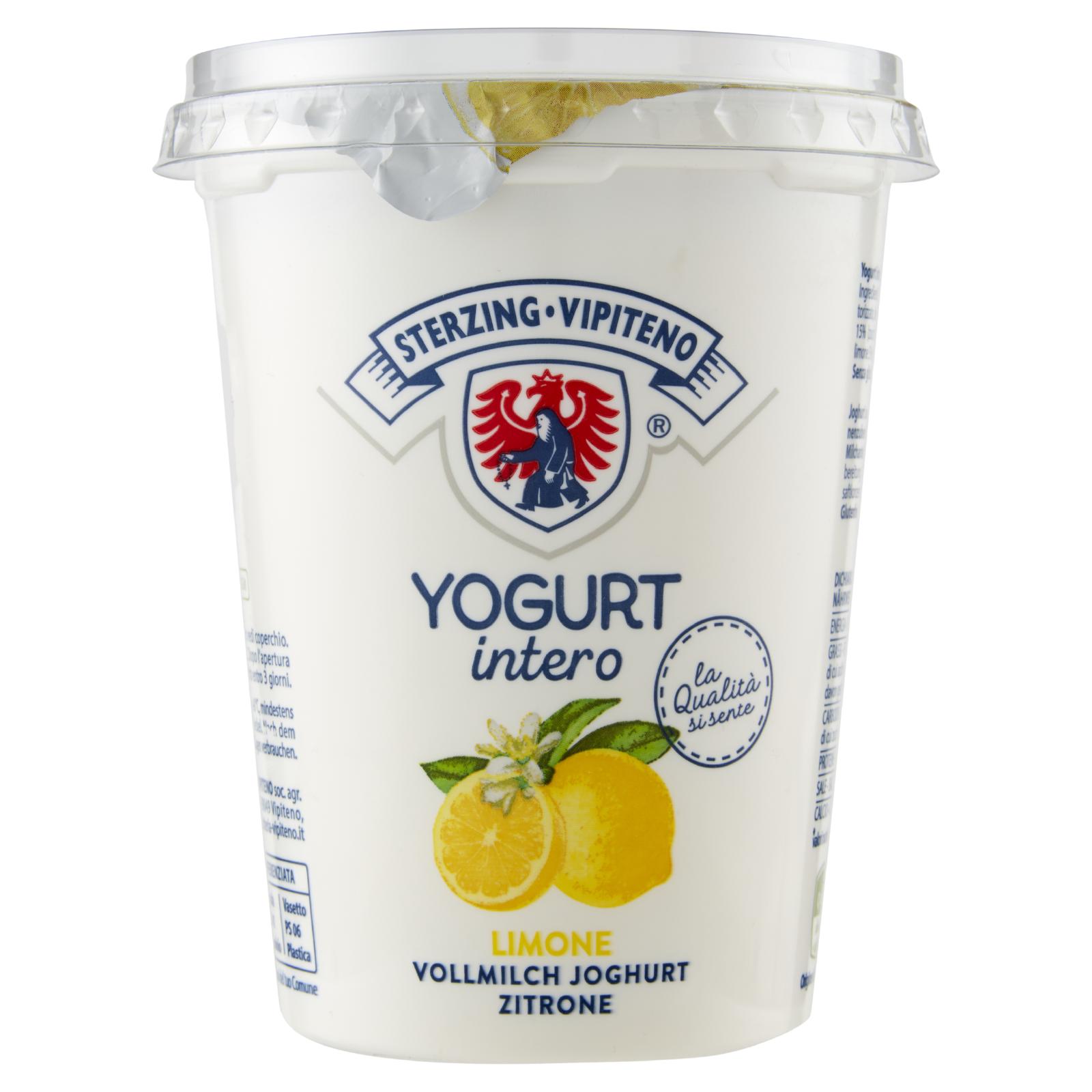 STERZING VIPITENO YOGURT INTERO LIMONE 500 G