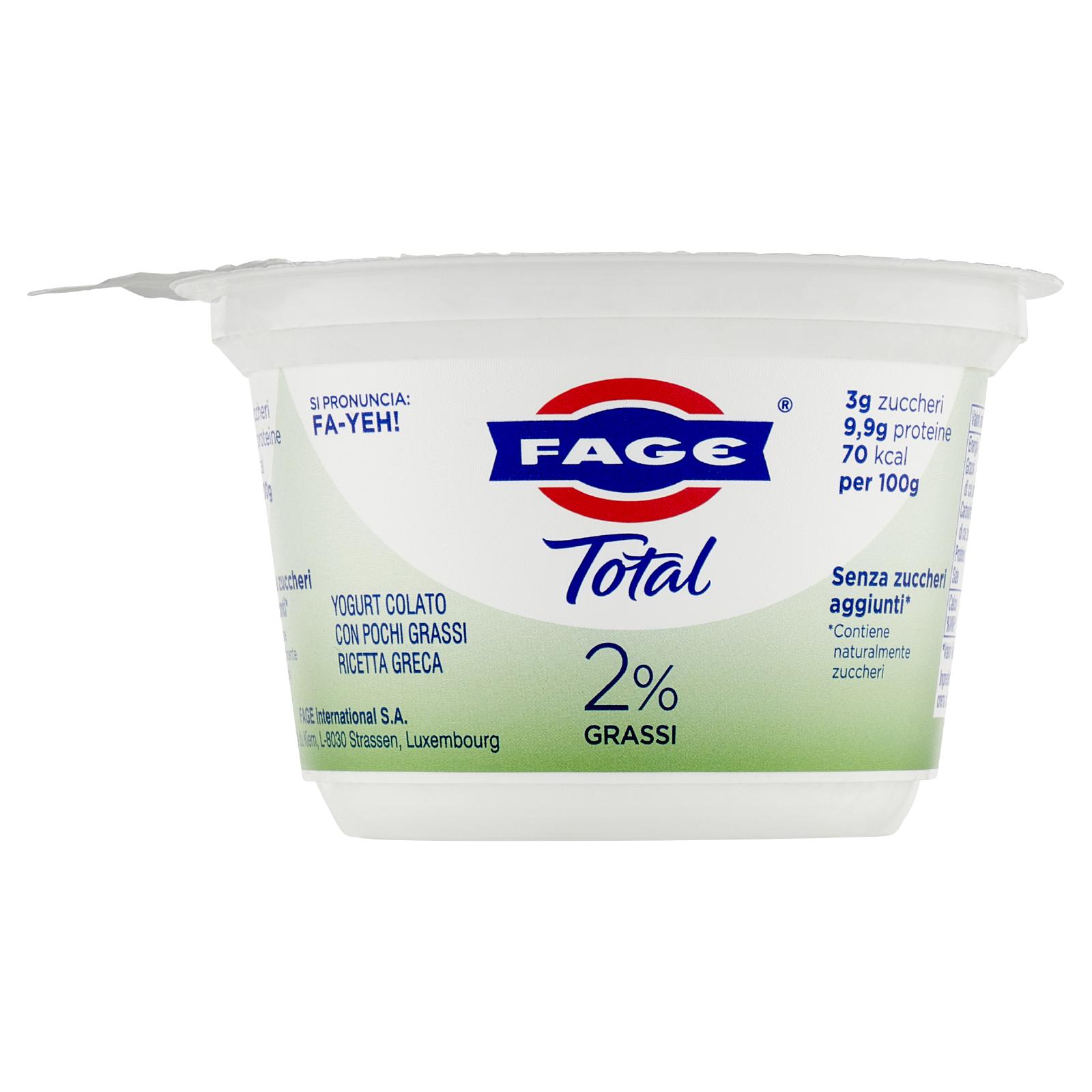 YOG FAGE TOTAL 2% BIANCO 150GR