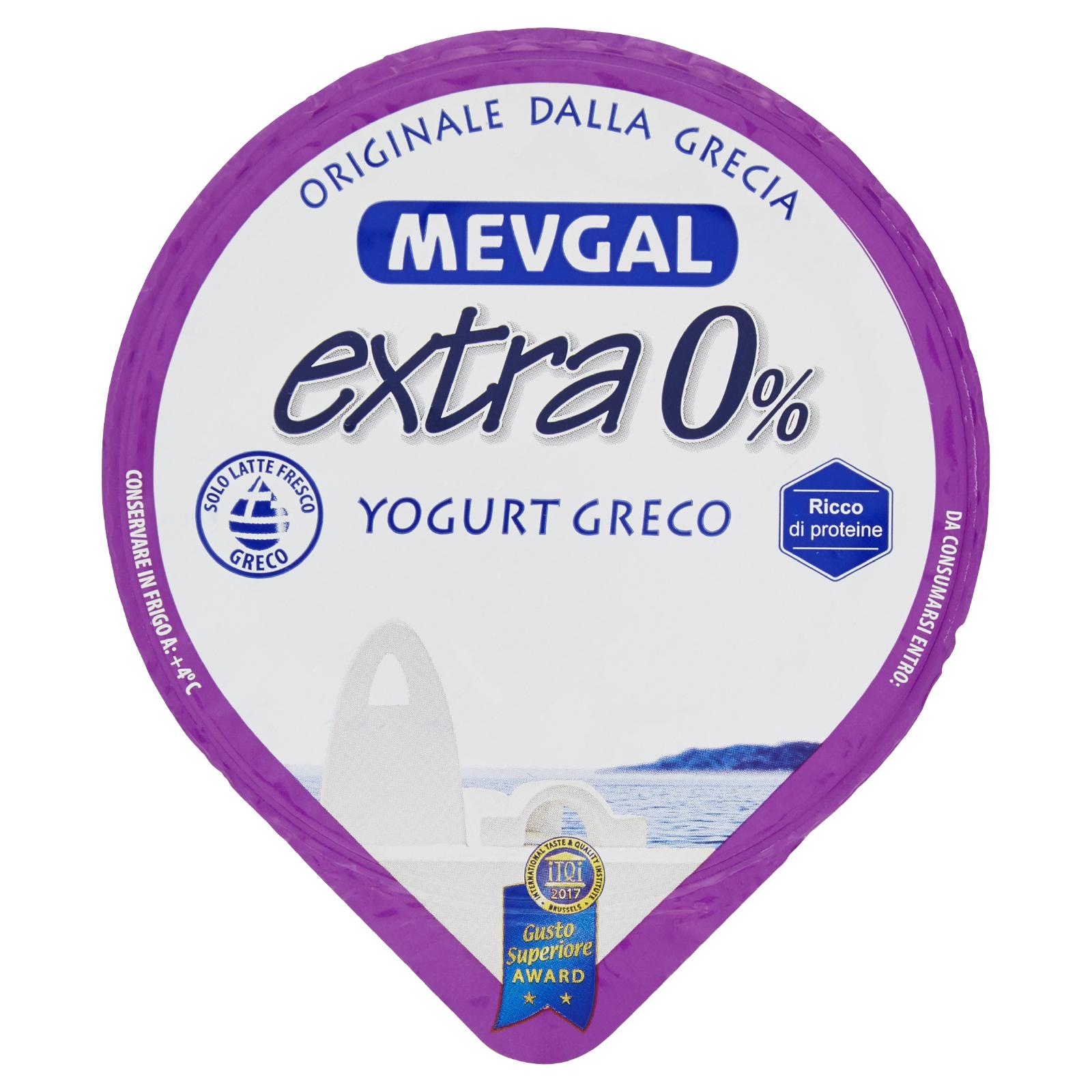 MEVGAL EXTRA 0% YOGURT GRECO 150 G