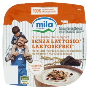 Yogurt Mila Fior di Latte con Cereali Senza Lattosio 150g