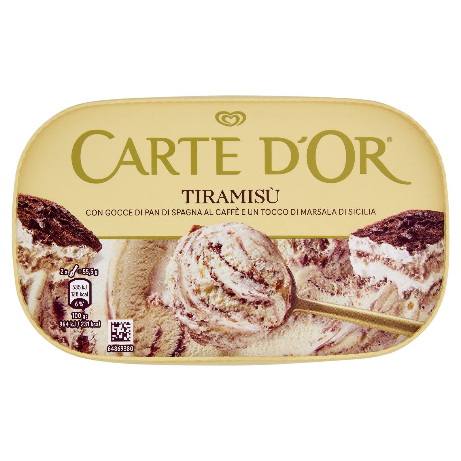 Algida Carte D'Or Classico Gelato Tiramisù 500g