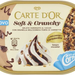 Algida Carte D'Or Soft & Crunchy Cornetto Gelato 373g